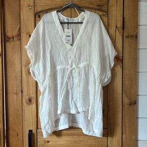 NEW 100% linen Zara cover-up